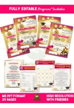 Graduation • Moving Up • Recognition • Achievement Program Invitations_ MS PPT Editable - Image 2