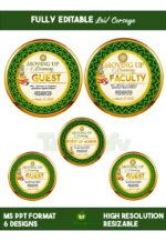 Corsage • Lei • Acrylic Medal Design_Fully Editable MS PowerPoint