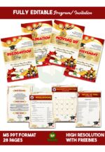 Graduation • Moving Up • Recognition • Achievement Program Invitations_ MS PPT Editable - Image 2