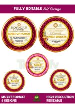 Corsage • Lei • Acrylic Medal Design_Fully Editable MS PowerPoint