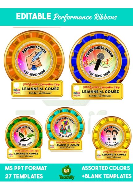 Performance Ribbons_MS Powerpoint Editable