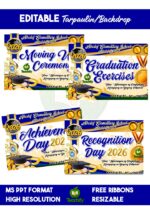 Graduation • Moving Up • Recognition • Achievement Tarpaulin Backdrop