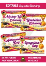 Graduation • Moving Up • Recognition • Achievement Tarpaulin Backdrop