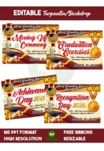 Graduation • Moving Up • Recognition • Achievement Tarpaulin Backdrop