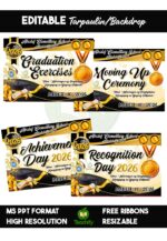 Graduation • Moving Up • Recognition • Achievement Tarpaulin Backdrop