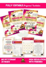 Graduation • Moving Up • Recognition • Achievement Program Invitations_ MS PPT Editable - Image 2