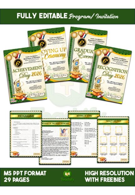 Graduation • Moving Up • Recognition • Achievement Program Invitations_ MS PPT Editable