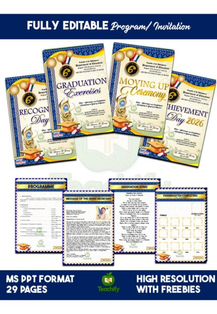 Graduation • Moving Up • Recognition • Achievement Program Invitations_ MS PPT Editable