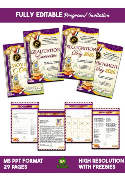 Graduation • Moving Up • Recognition • Achievement Program Invitations_ MS PPT Editable