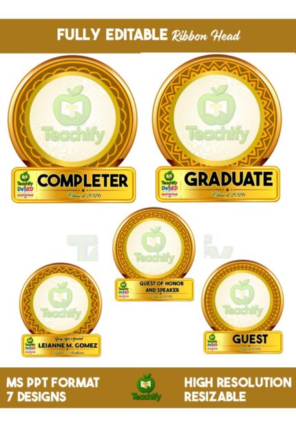Ribbon Heads_Fully Editable MS PowerPoint