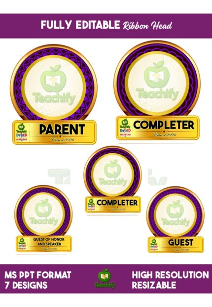 Ribbon Heads_Fully Editable MS PowerPoint