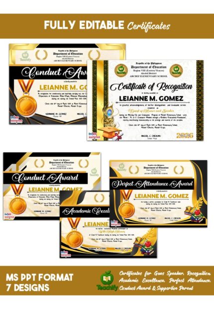 Certificates_Fully Editable MS PowerPoint