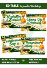 Graduation • Moving Up • Recognition • Achievement Tarpaulin Backdrop