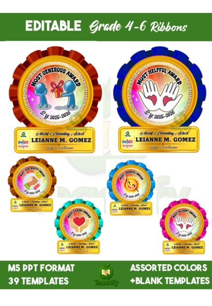 Award for Grade 4-6__MS Powerpoint Editable